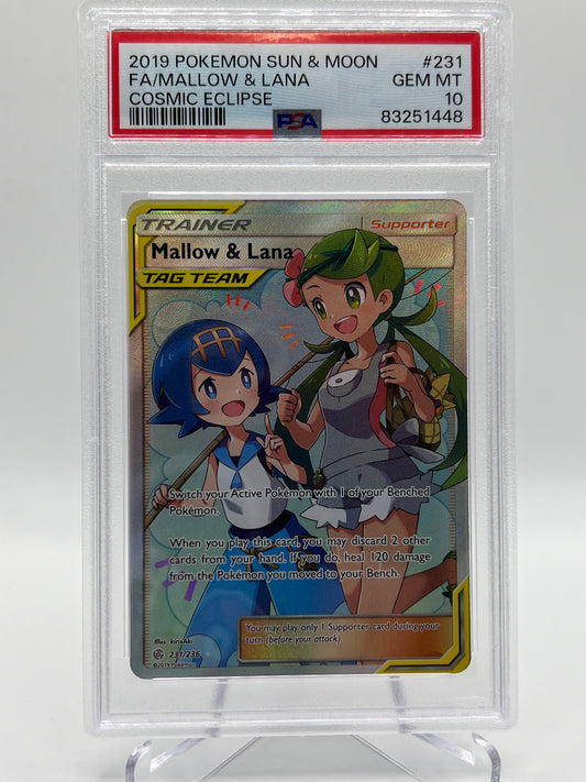 Mallow & Lana Tag Team 231/236 - PSA 10